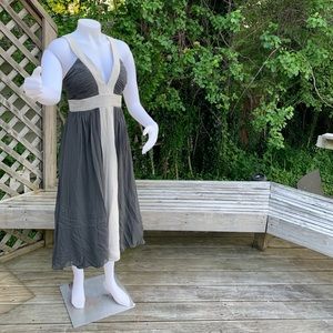 Slate Grey With Soft Grey Party Dress - image 1